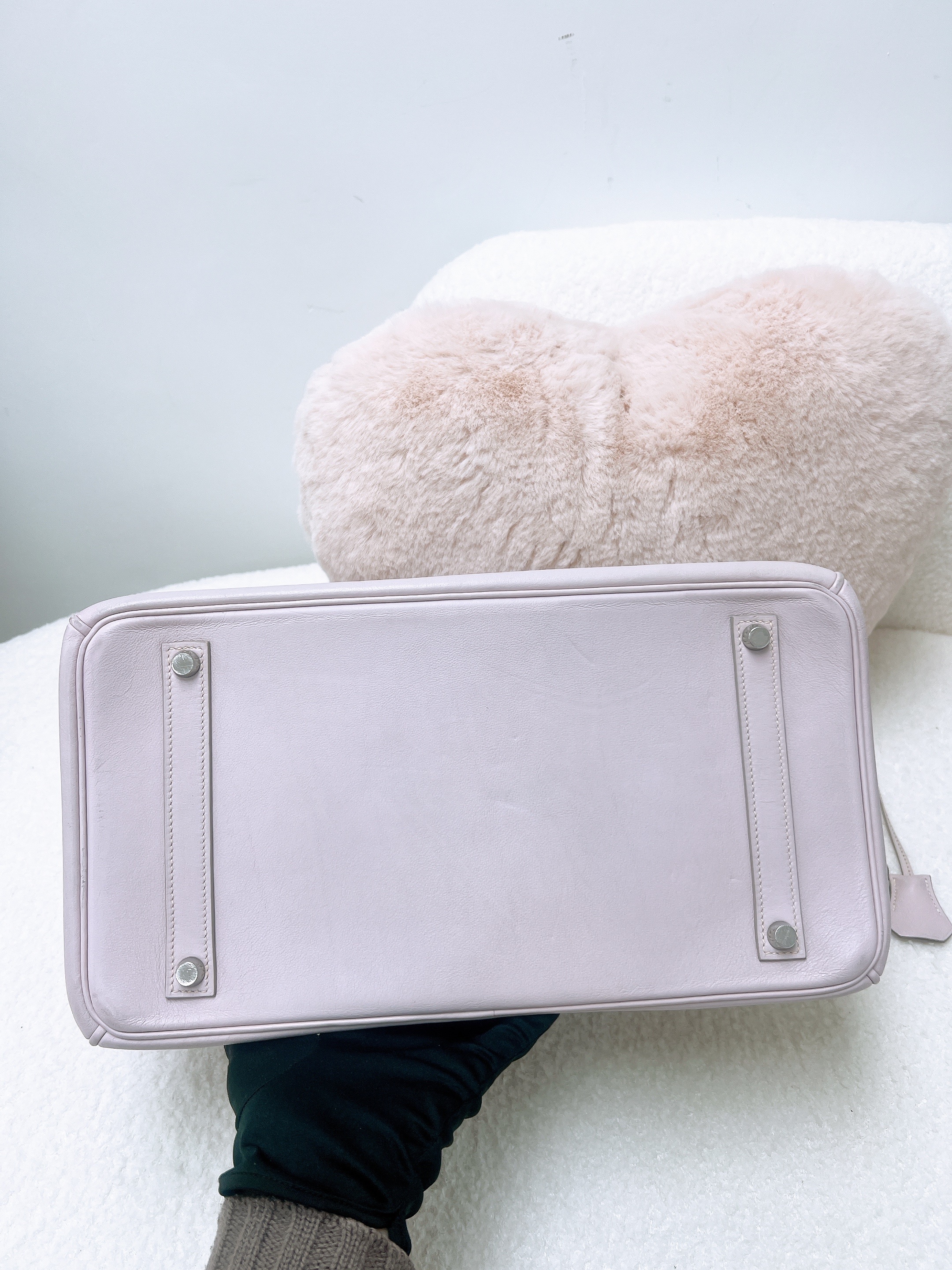 Hermes birkin 35 (pale pink/ PHW/ stamp square K)