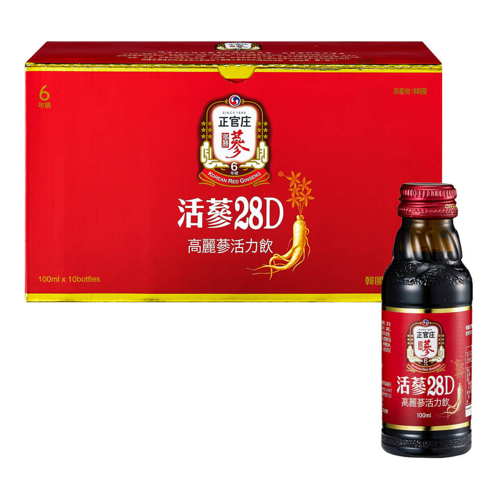 正官庄 活蔘28D 100ml X 10瓶 禮盒組