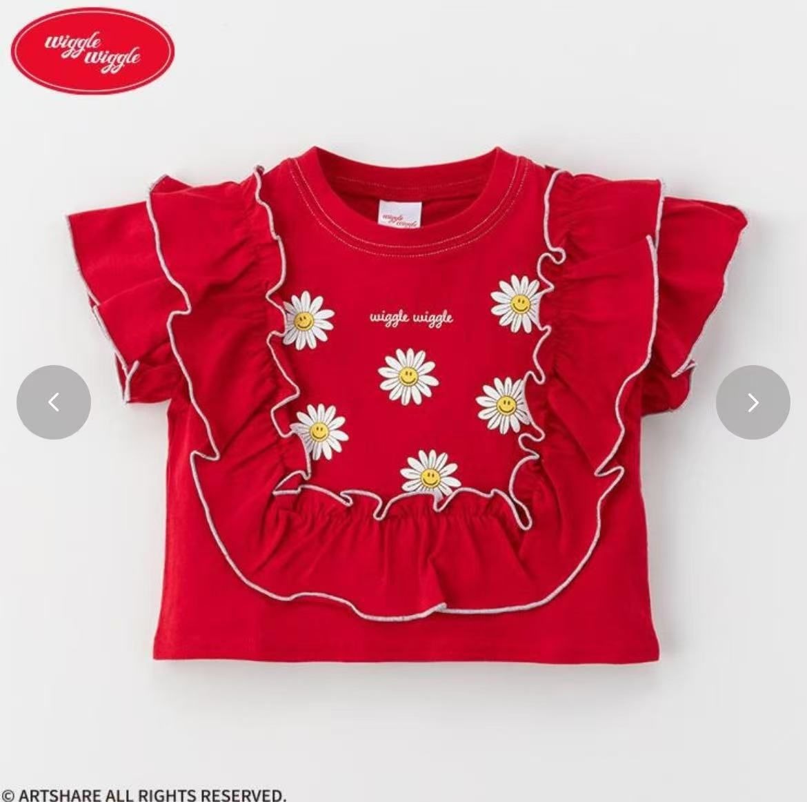 韓單 Wiggle花花短袖