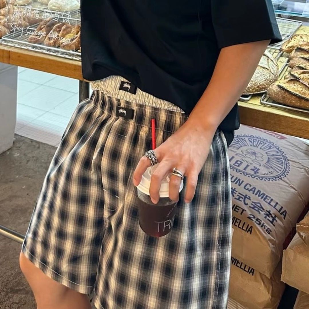 "代購" Stussy Boxer Briefs 內褲 格紋 條紋 三件組 可外穿