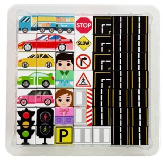 Elite Blocks  迷你磁性積木道路套裝 新品