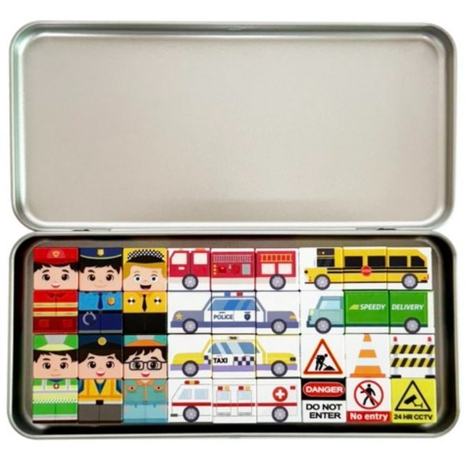 Elite Blocks 迷你磁性積木魔術方塊英雄套裝  新品