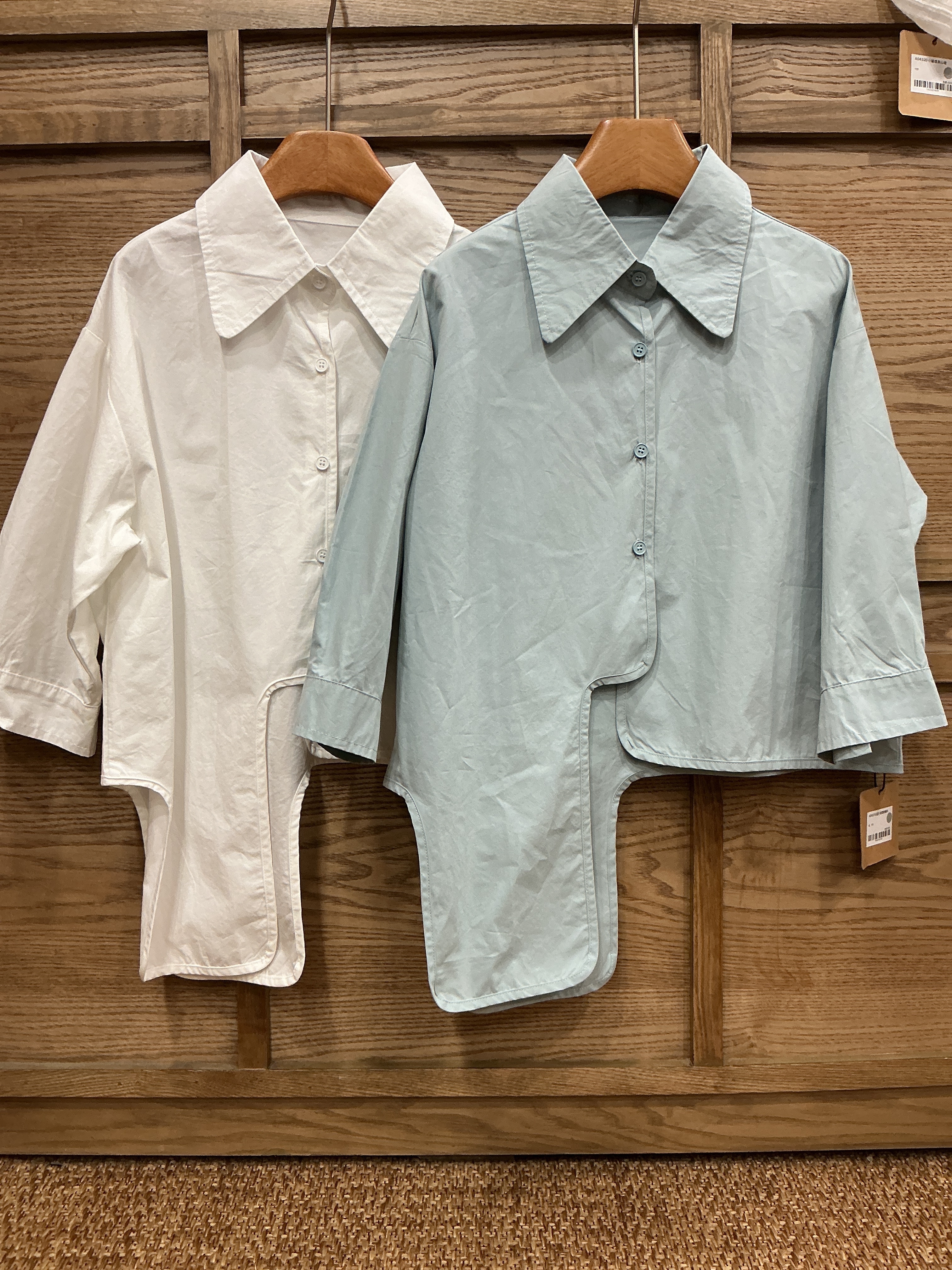 A04315設計款開襟襯衫