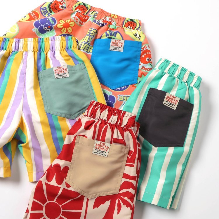 日本 90-150 兒童11款印花泳褲 沙灘褲