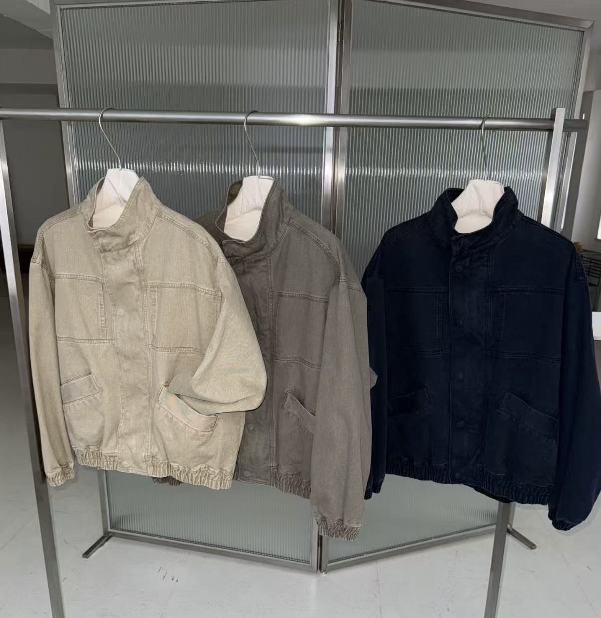 656 正韓復古立領工裝夾克外套