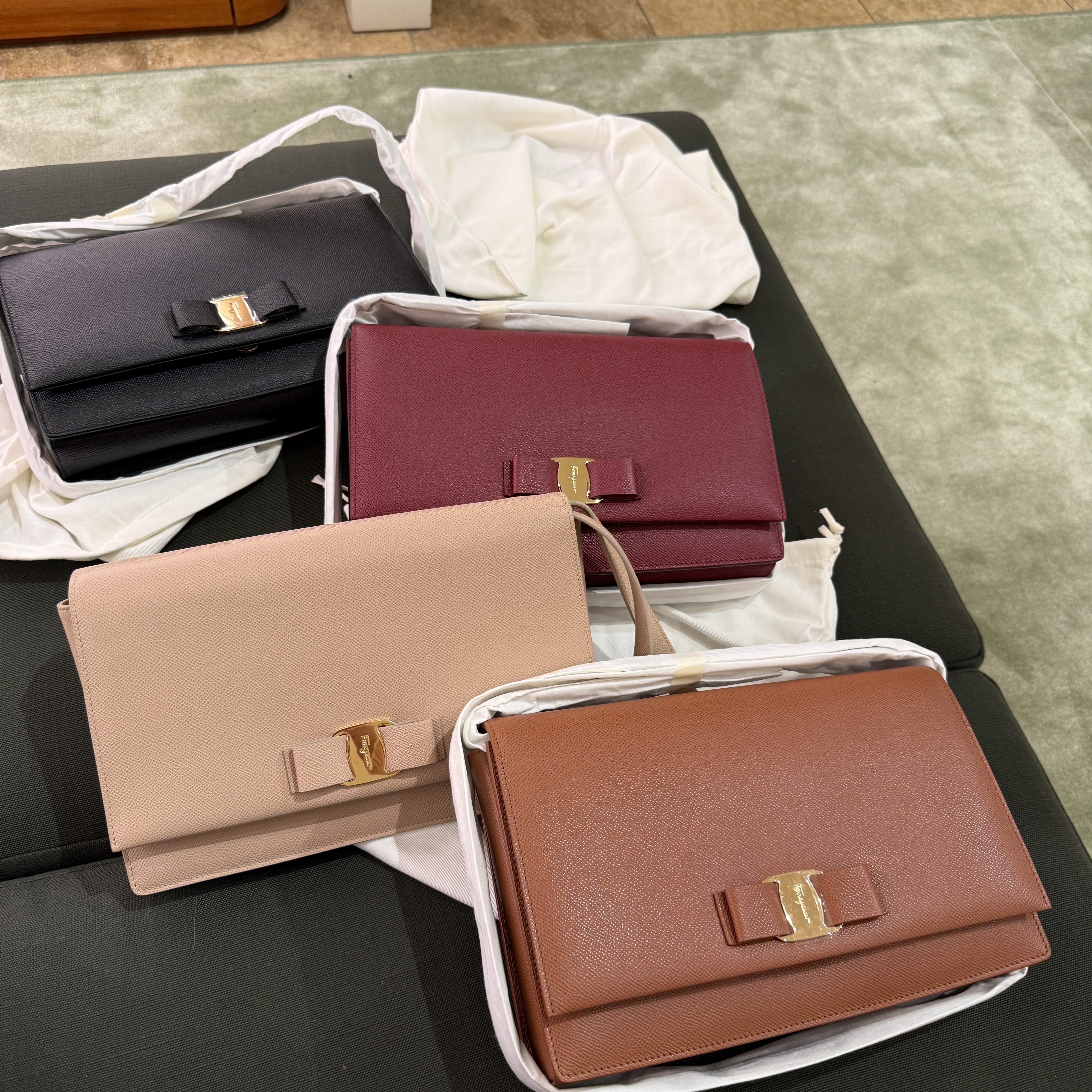 Salvatore Ferragamo new ginny leather crossbody