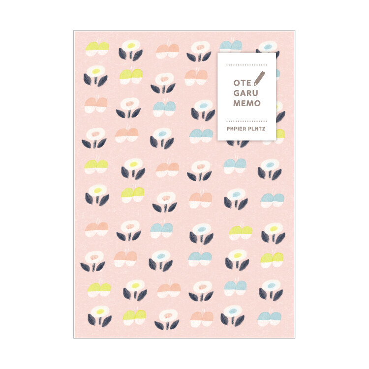 Nakanoemi 花朵 50枚 便條本 ｜日本 PAPIER PLATZ