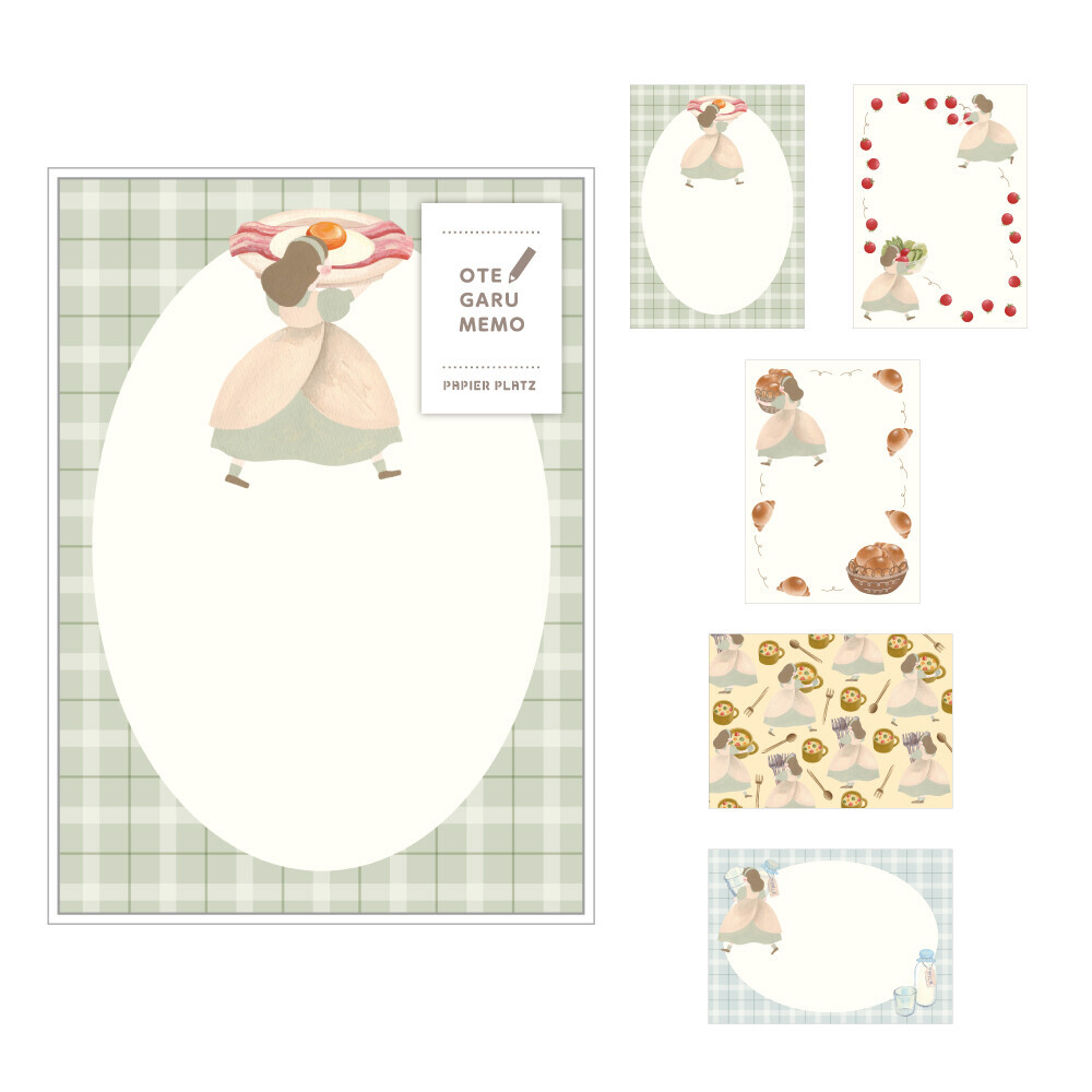 井野步美 てるふく商店 50枚 便條本｜日本 PAPIER PLATZ