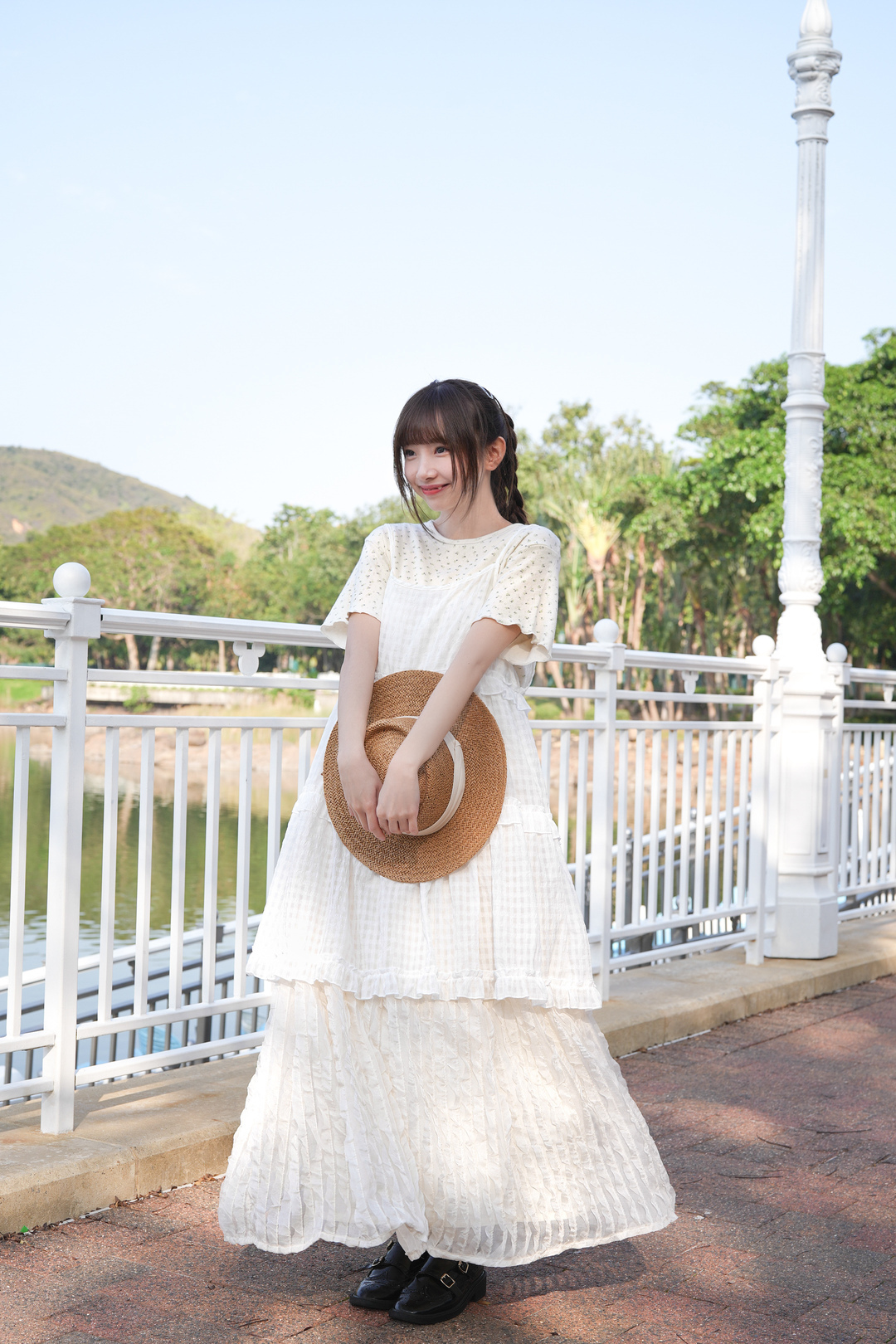 清新暗格Ruffle蛋糕吊帶 · 3色入