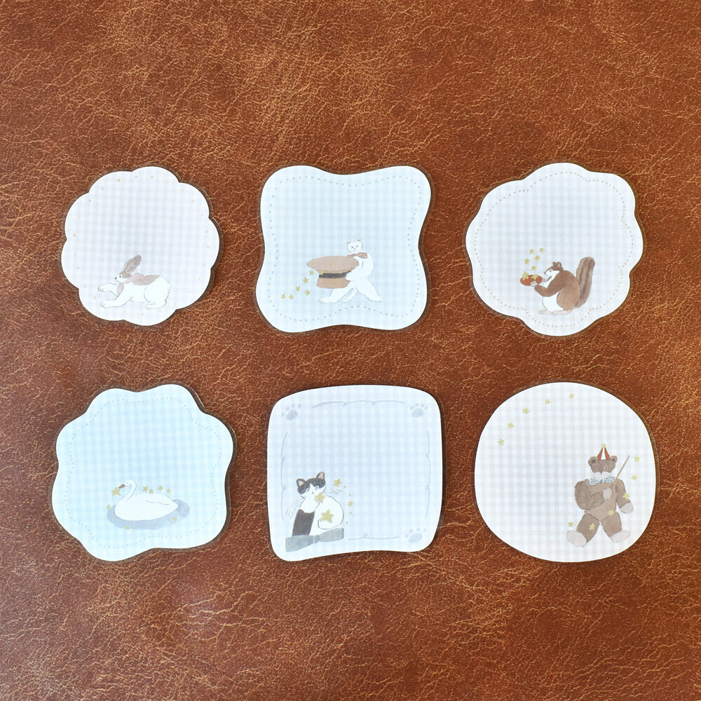 格子 Tobimatsu Shoichiro 可書寫 30枚貼紙包 ｜日本PAPIER PLATZ