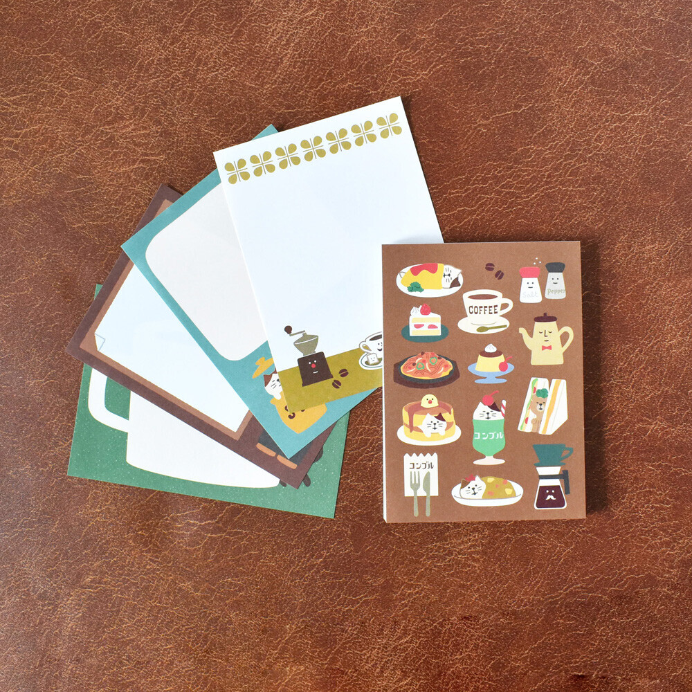 concombre 貓咪咖啡店 50枚 便條本 ｜日本 PAPIER PLATZ