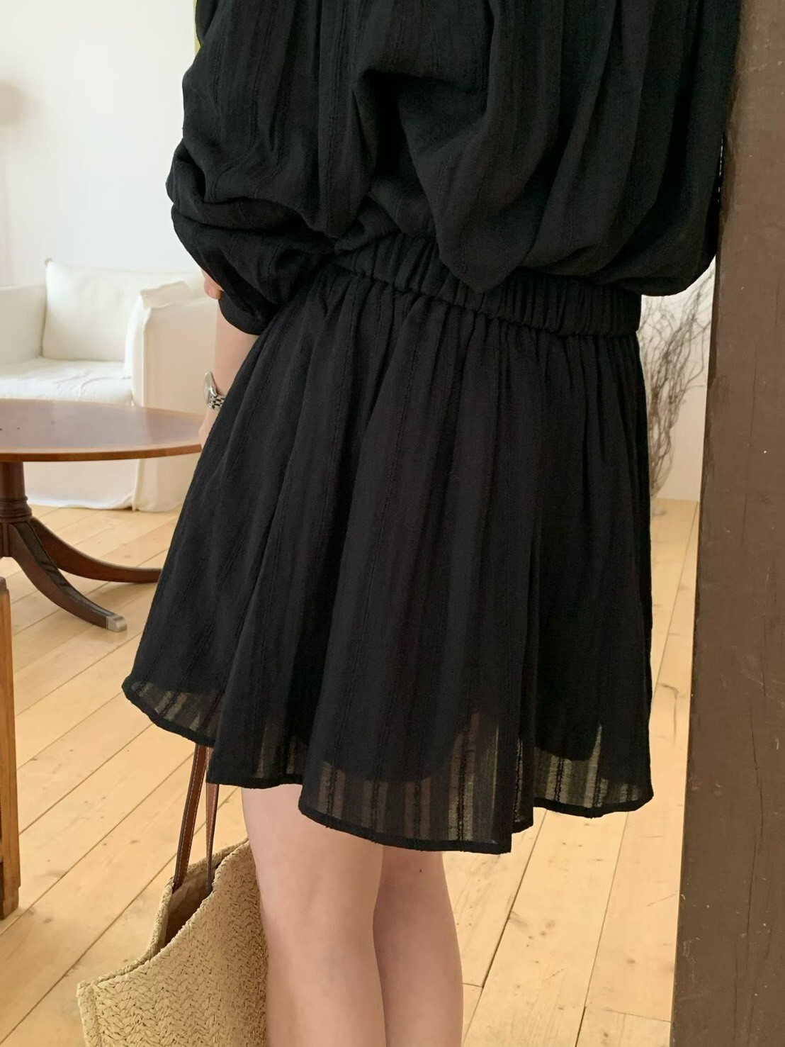 直紋裙內安全褲