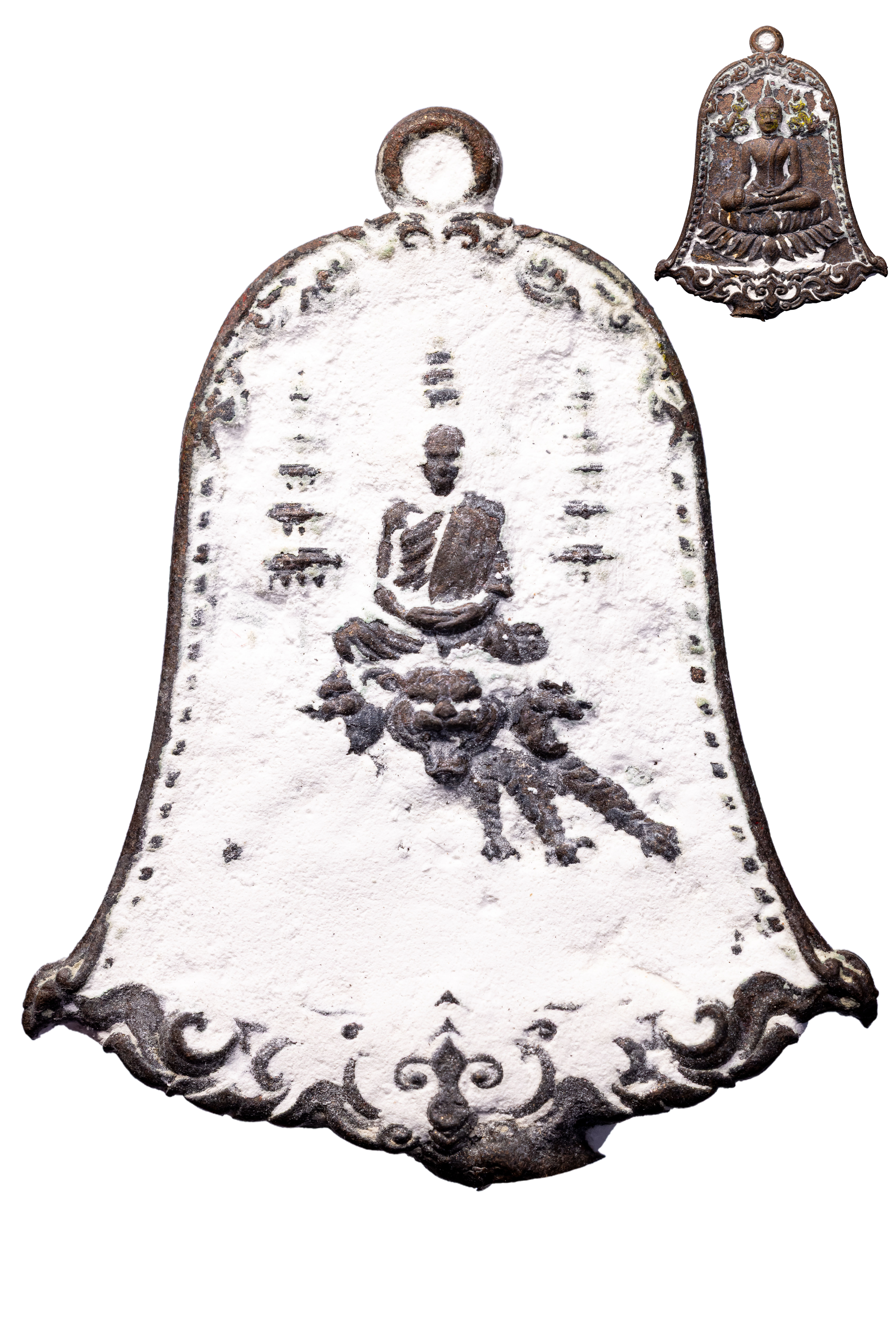 『泰國佛牌』2566-2569 聘拉康 鐘型『二期 頌帕塔納』 龍婆宋功 瓦崗龍阿倫 01260305