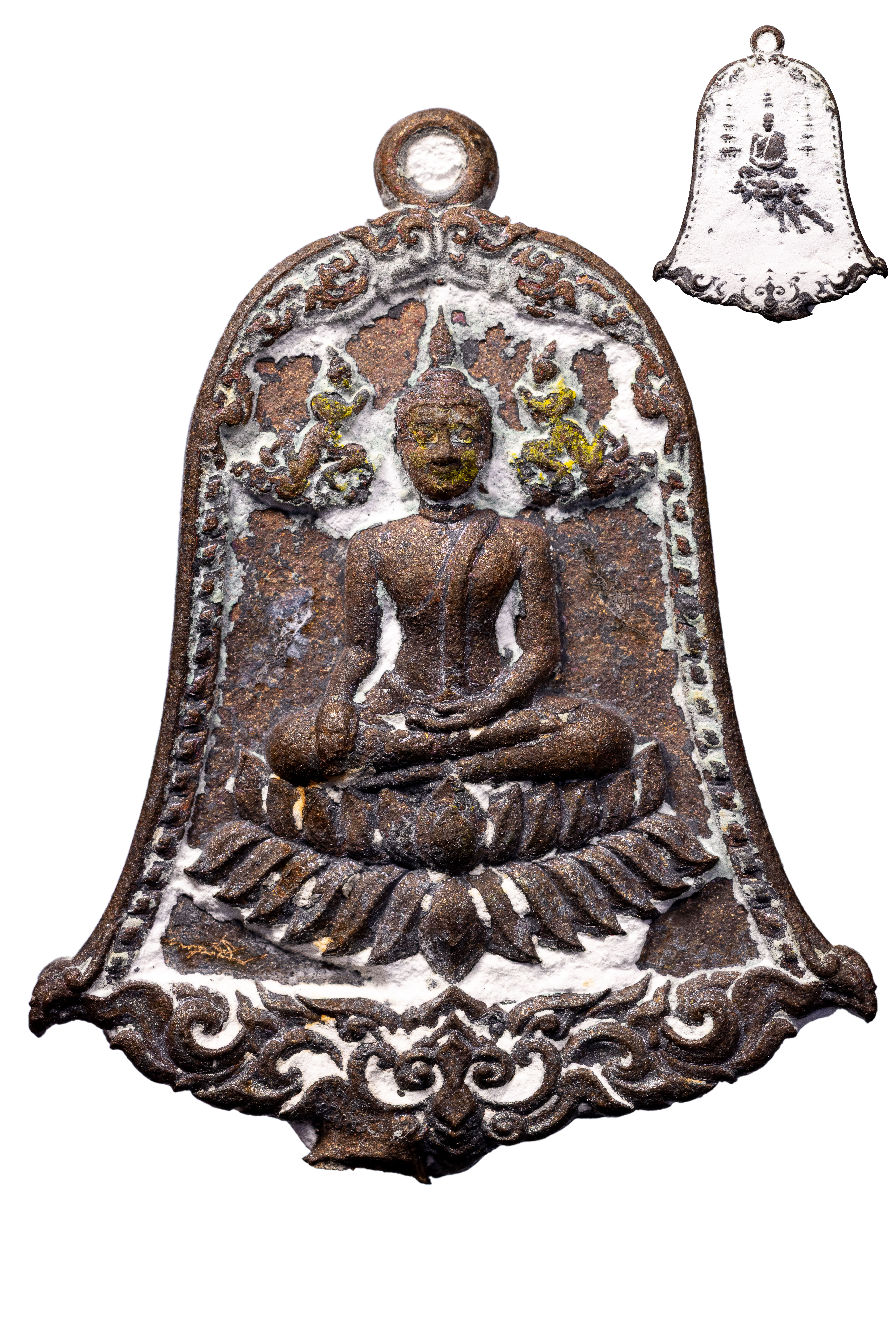 『泰國佛牌』2566-2569 聘拉康 鐘型『二期 頌帕塔納』 龍婆宋功 瓦崗龍阿倫 01260305