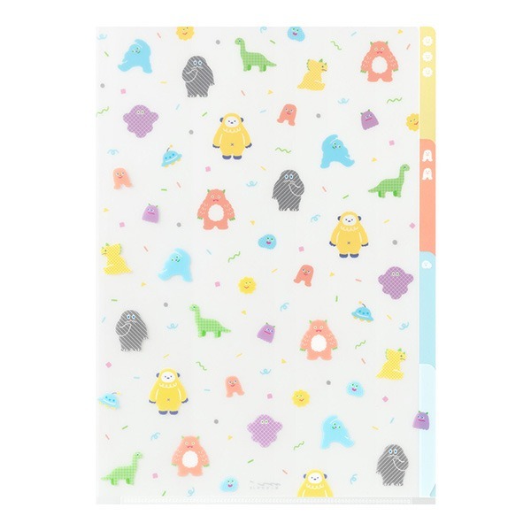 小怪獸 3層資料夾 A4｜日本MIDORI