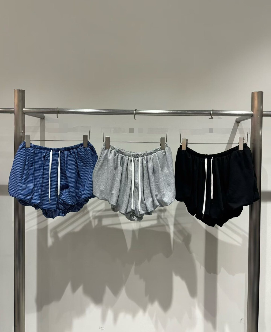 短泡泡綁帶可愛褲