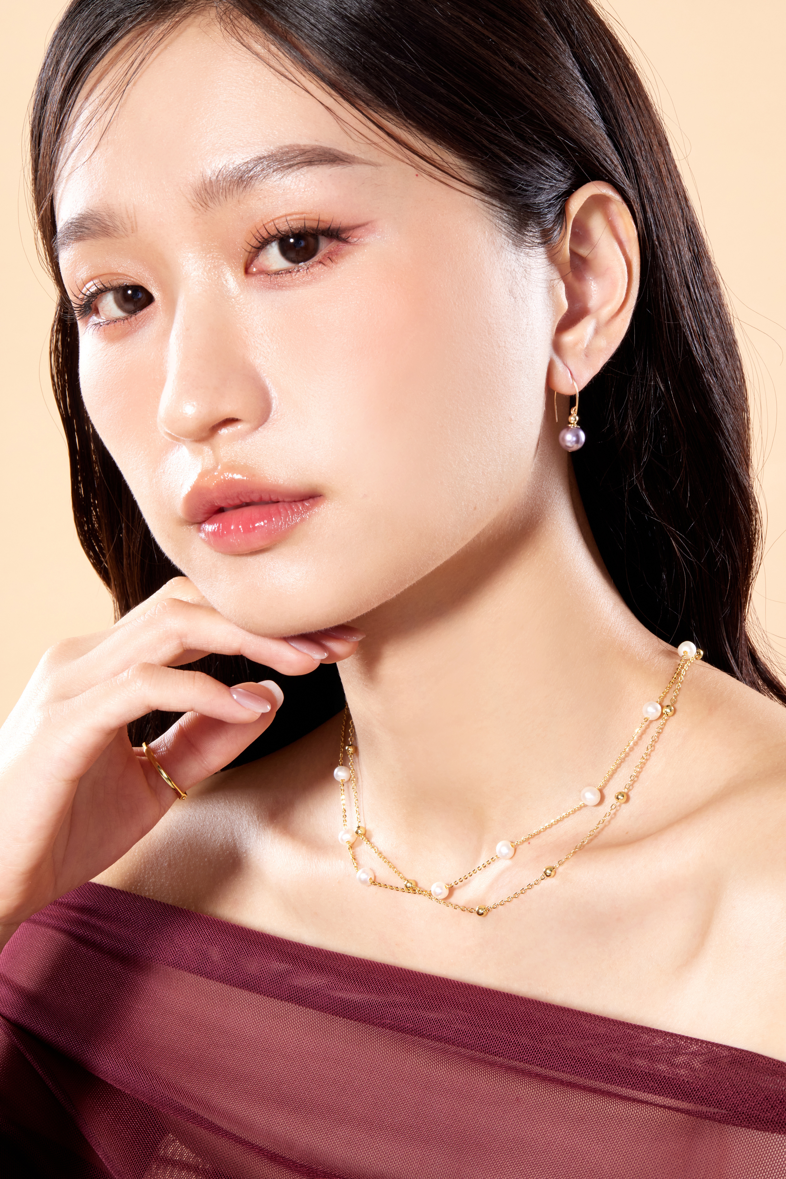 N1072 | 14kgf雙鍊淡水珍珠項鍊