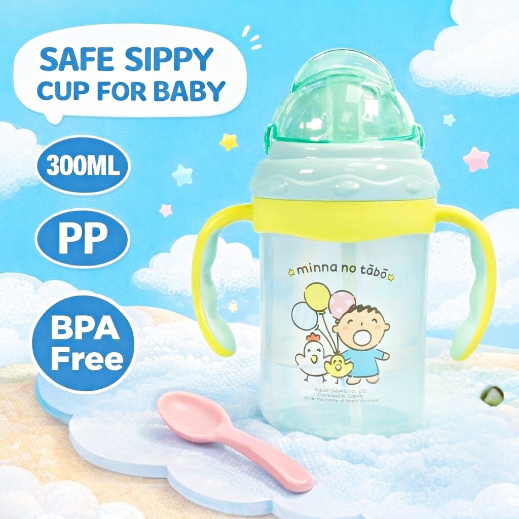 大口仔 Sanrio 雙耳吸管BB杯 水樽
