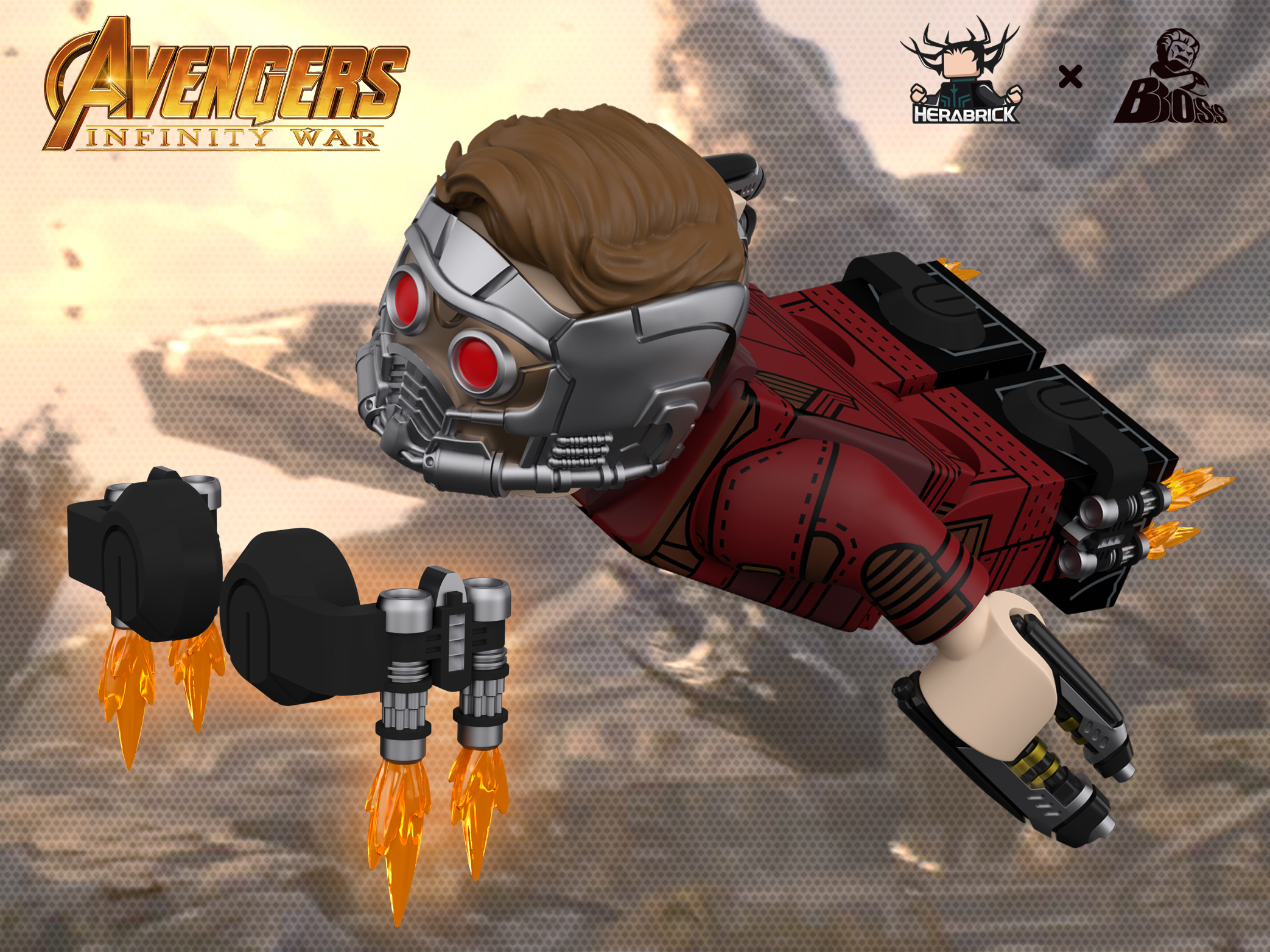 [Boss][Preorder] Avengers: Infinity War 3 「Star-Lord - Expansion Pack [PADprinted]