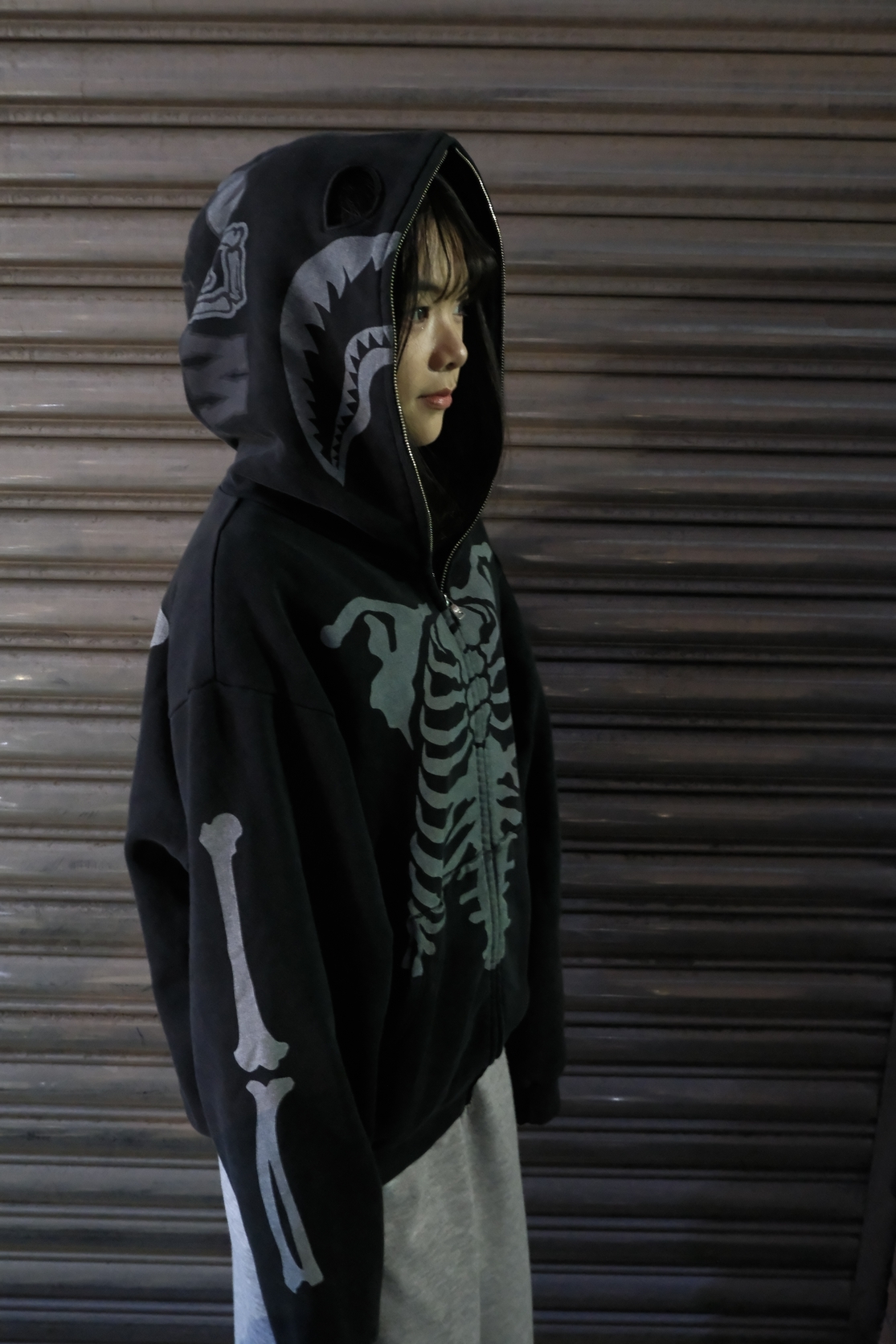 BAPE 骨頭鯊魚外套