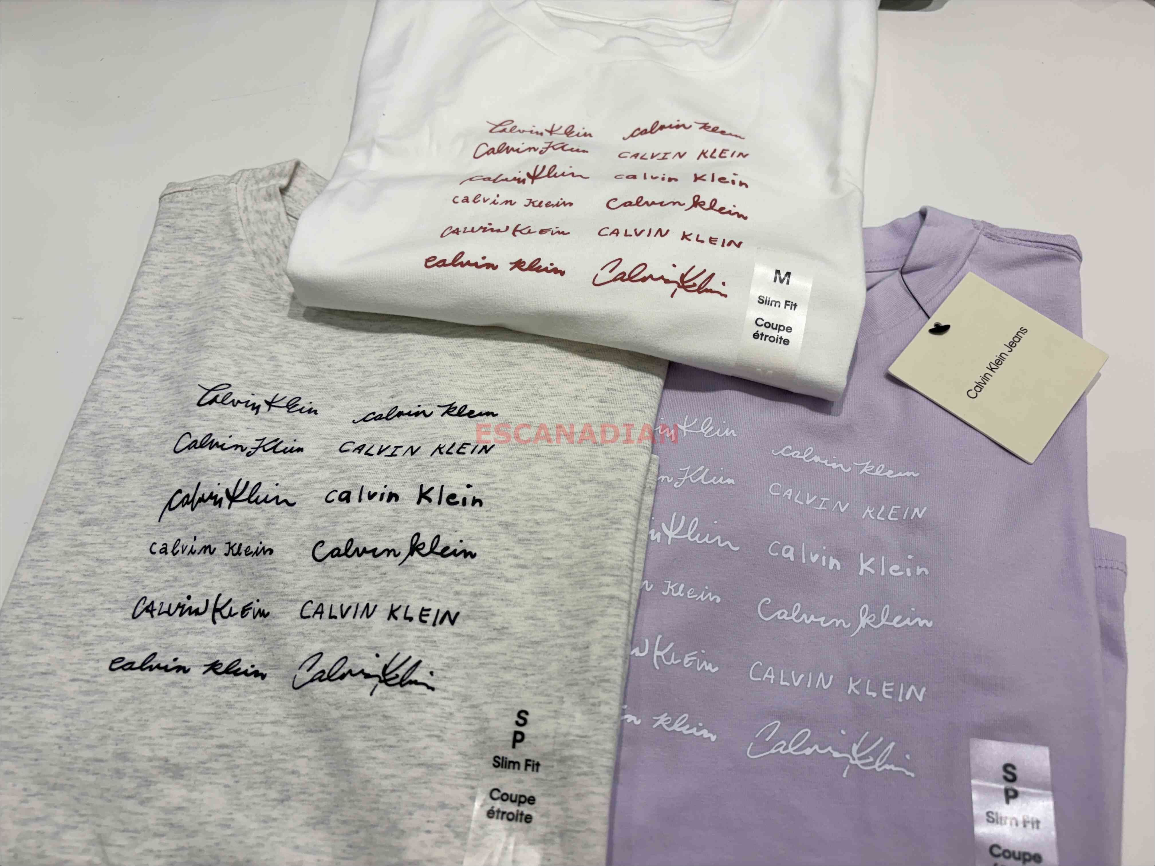 CK 女大人 字樣 短TEE (Slim fit 合身版) (3色)