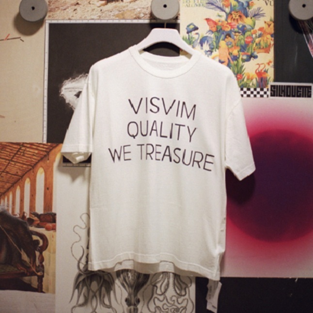 LAST PCS: VISVIM JUMBO TEE S/S TREASURE DMGD - WHITE PRE ORDER ITEM (預訂中)