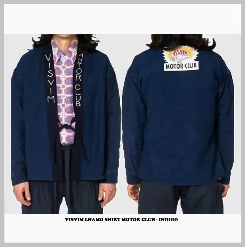 LAST PCS: VISVIM LHAMO SHIRT MOTOR CLUB - INDIGO SIZE 2 PRE ORDER ITEM (預訂中)