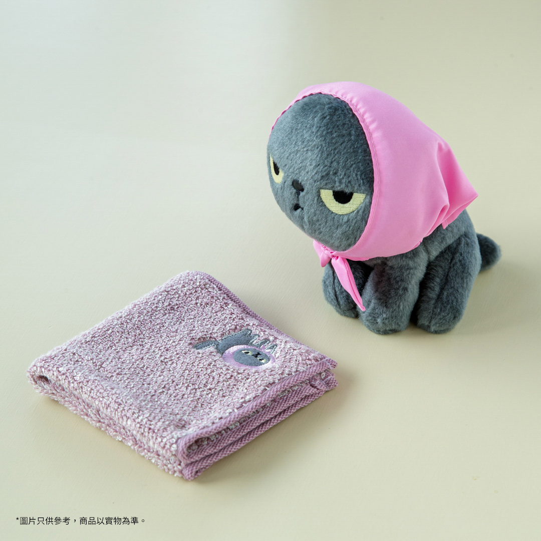 Angry Machiko毛巾 (粉色)