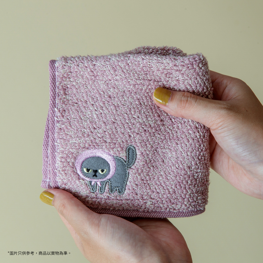 Angry Machiko毛巾 (粉色)