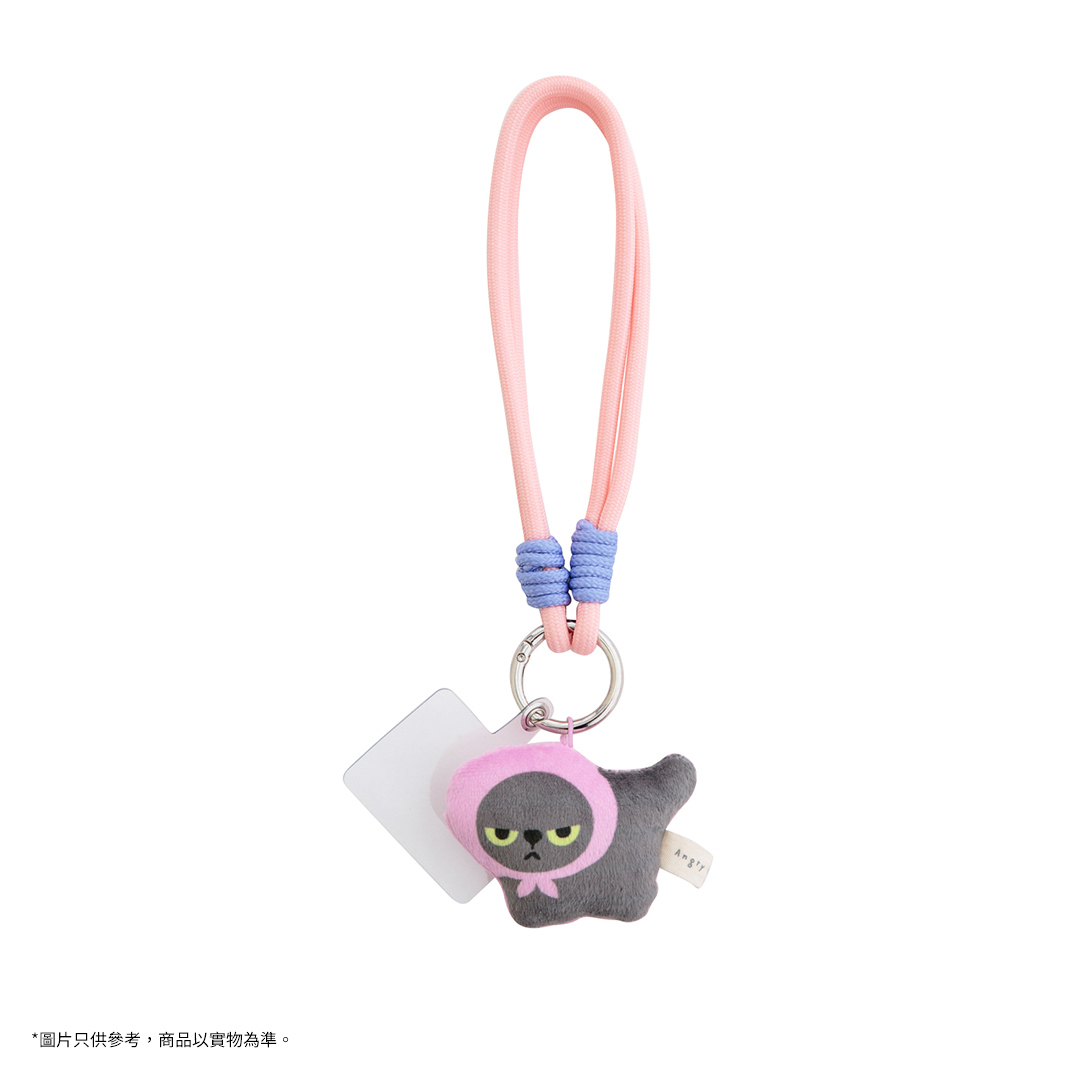 Angry Machiko電話繩 (粉紅色)