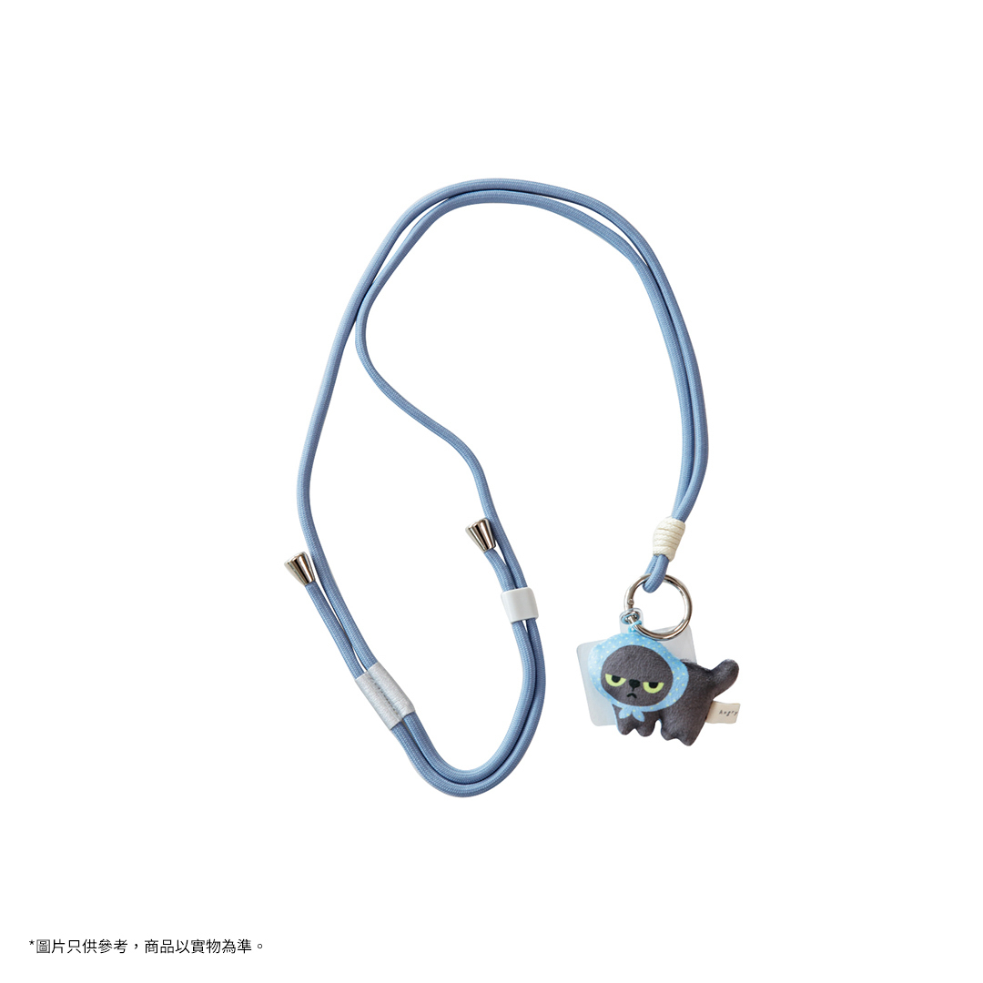 Angry Machiko掛頸電話繩 (藍色)
