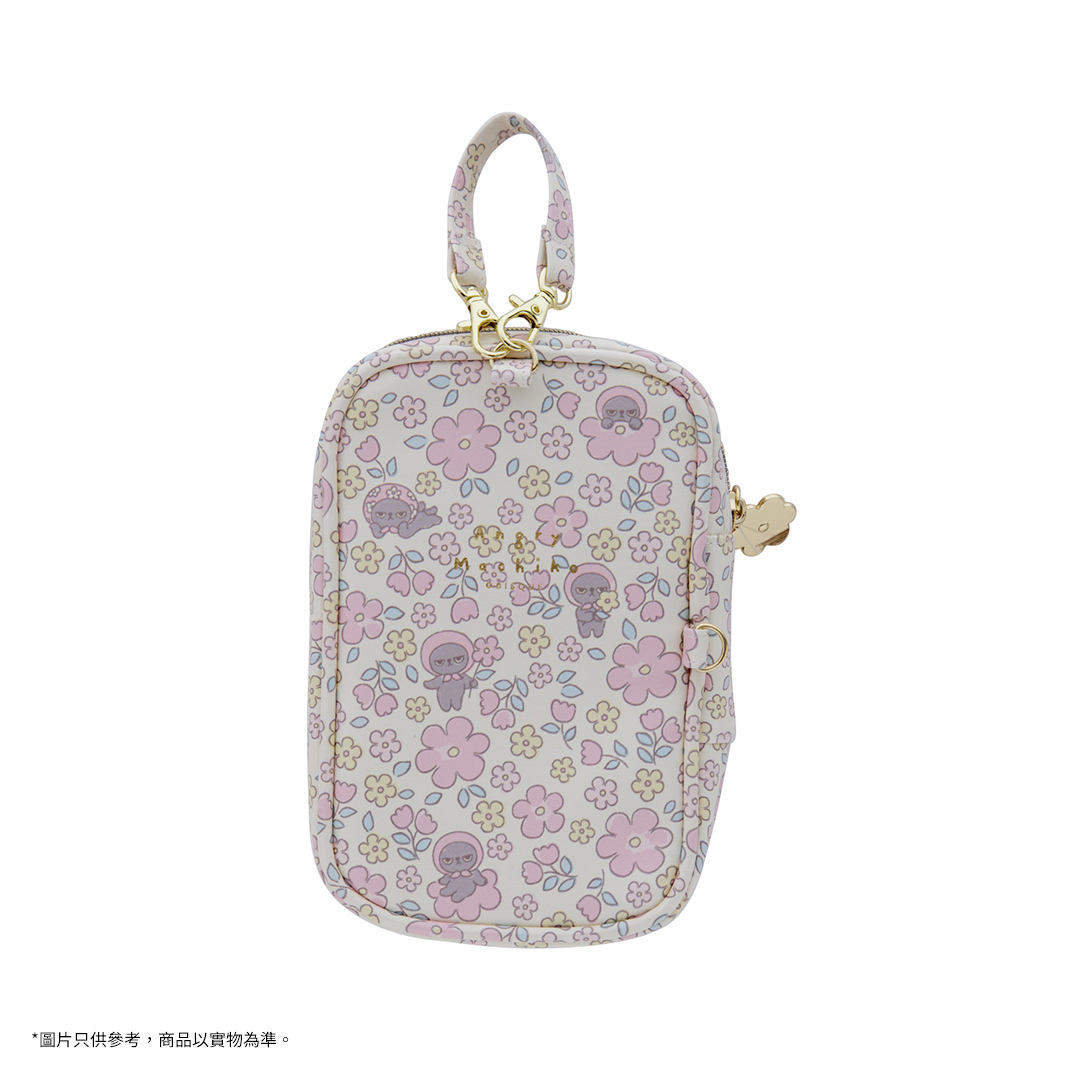 Angry Machiko化妝袋連證件套  (粉紅色)