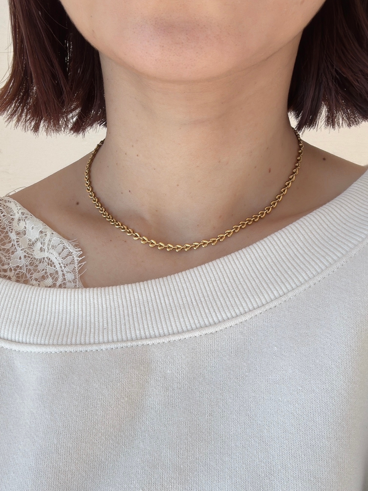 heart chain necklace