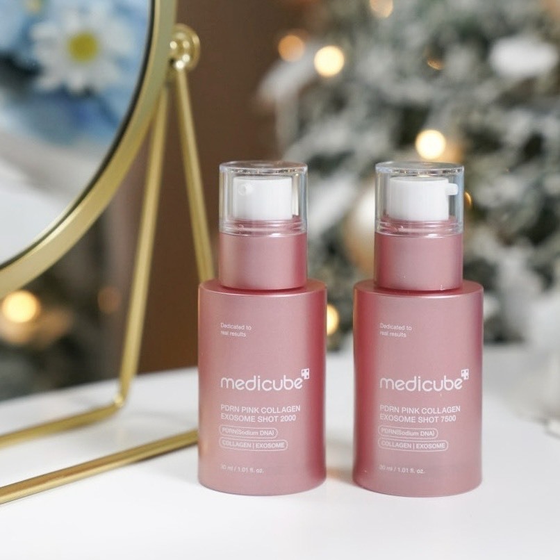 韓國 ｜medicube PDRN 粉紅色膠原外泌安瓶