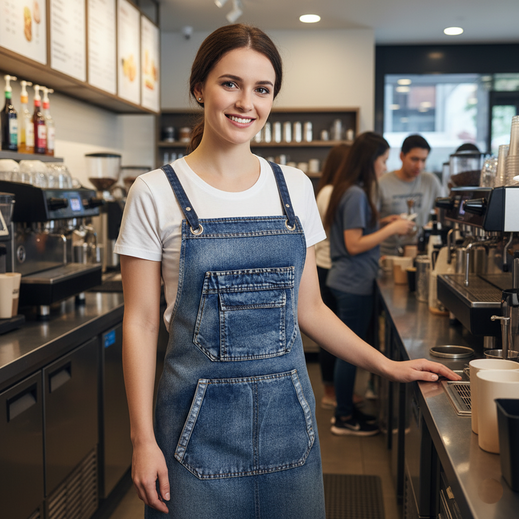 水洗牛仔布職人圍裙