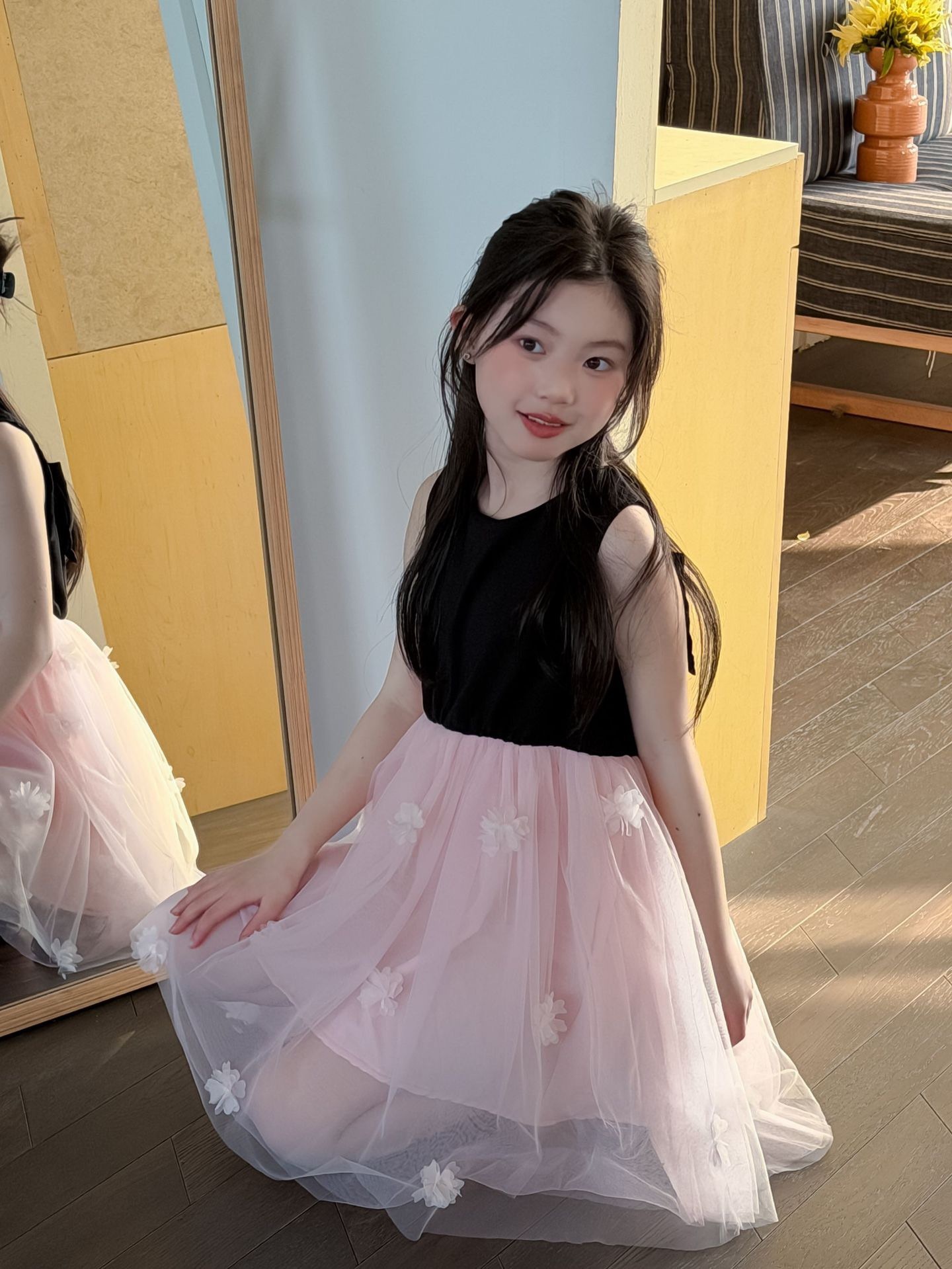 芭蕾感澎澎紗裙洋裝