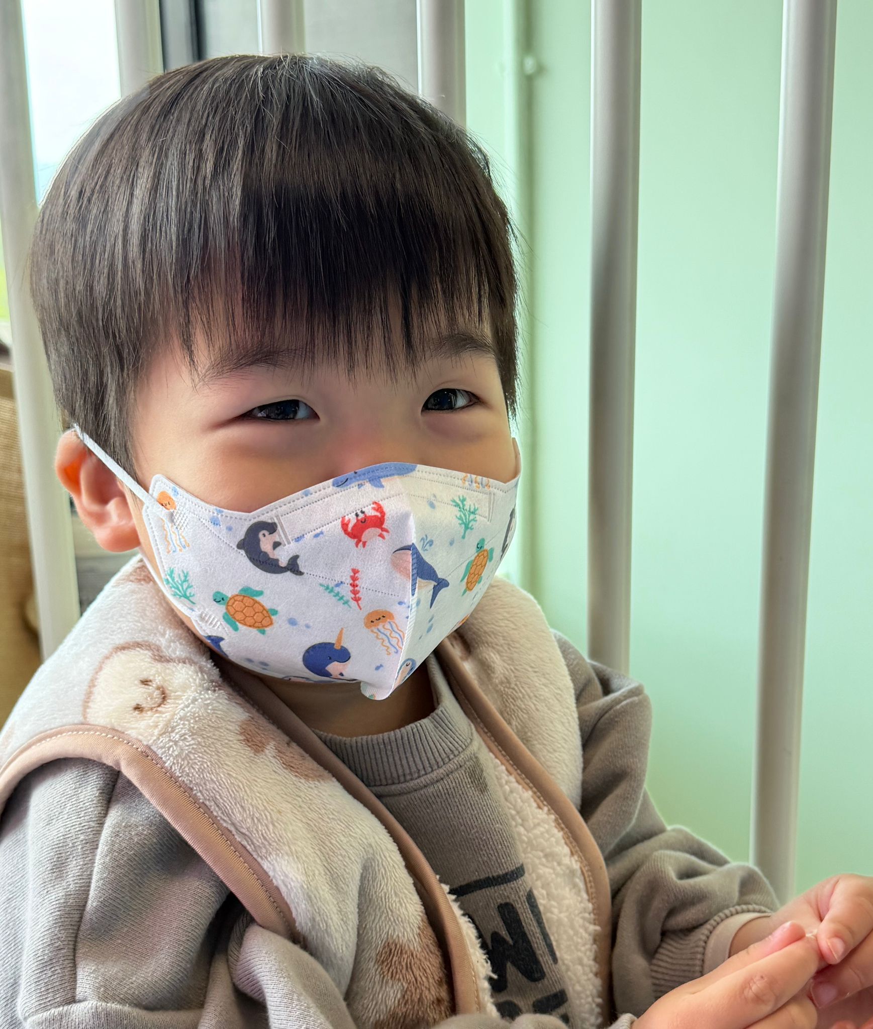 Made in Hong Kong - Canuxi KN95 High-Breathability  Kids Filtering Ocean Animals Pattern Mask (20 Pcs Individual Pack)