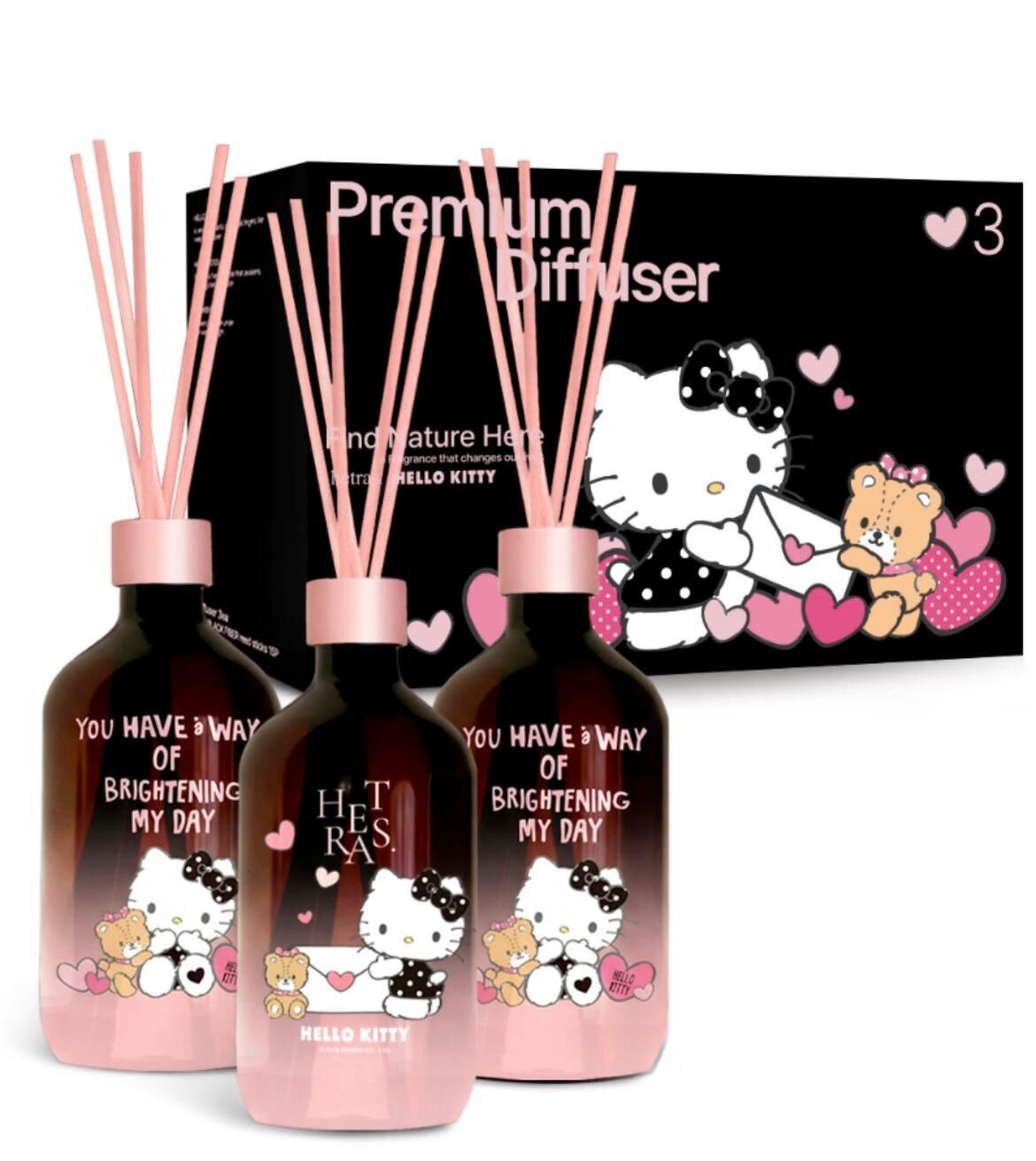 韓國Hetras x Hello Kitty Premium Diffuser 1盒/3支每支500ML T57 (2-3星期寄出)