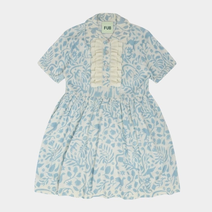 FUB 精緻印花壓褶洋裝 Printed Dress - otomi