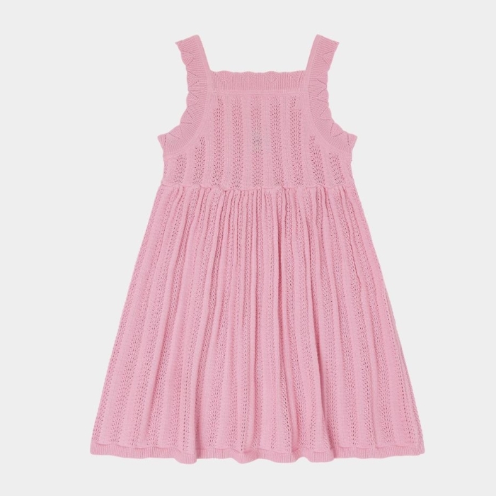 FUB 鏤空褶襉吊帶洋裝 Summer Dress - candy