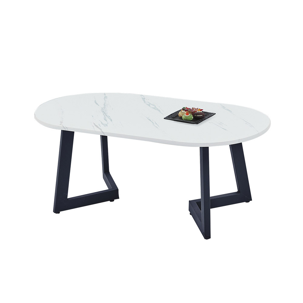 柏蒂家居-福特工業風3.3尺仿石面大茶几