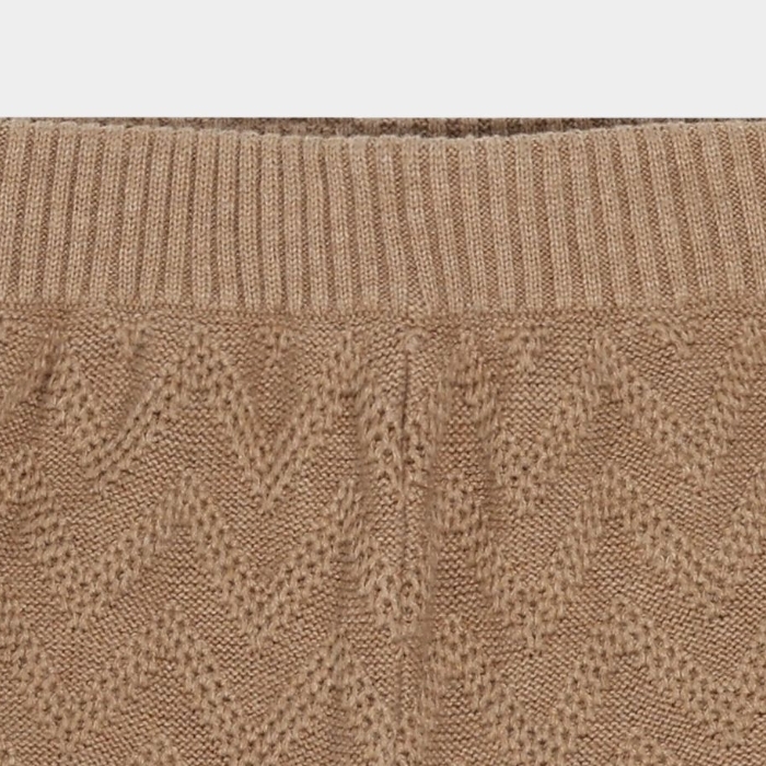 FUB 鋸齒紋路短褲 Zigzag Shorts - camel melange