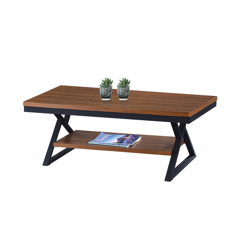 柏蒂家居-亞倫工業風4尺大茶几