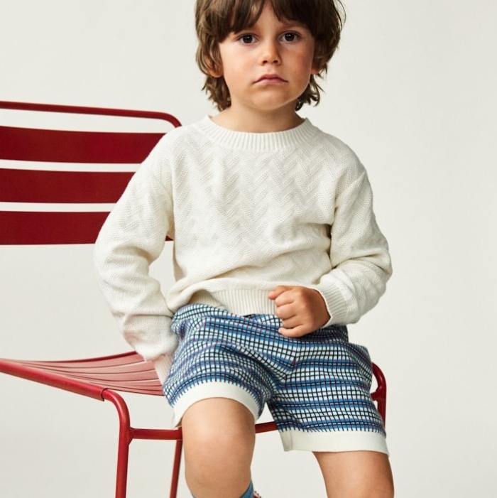 FUB 格紋短褲 Checked Shorts - ecru/sea