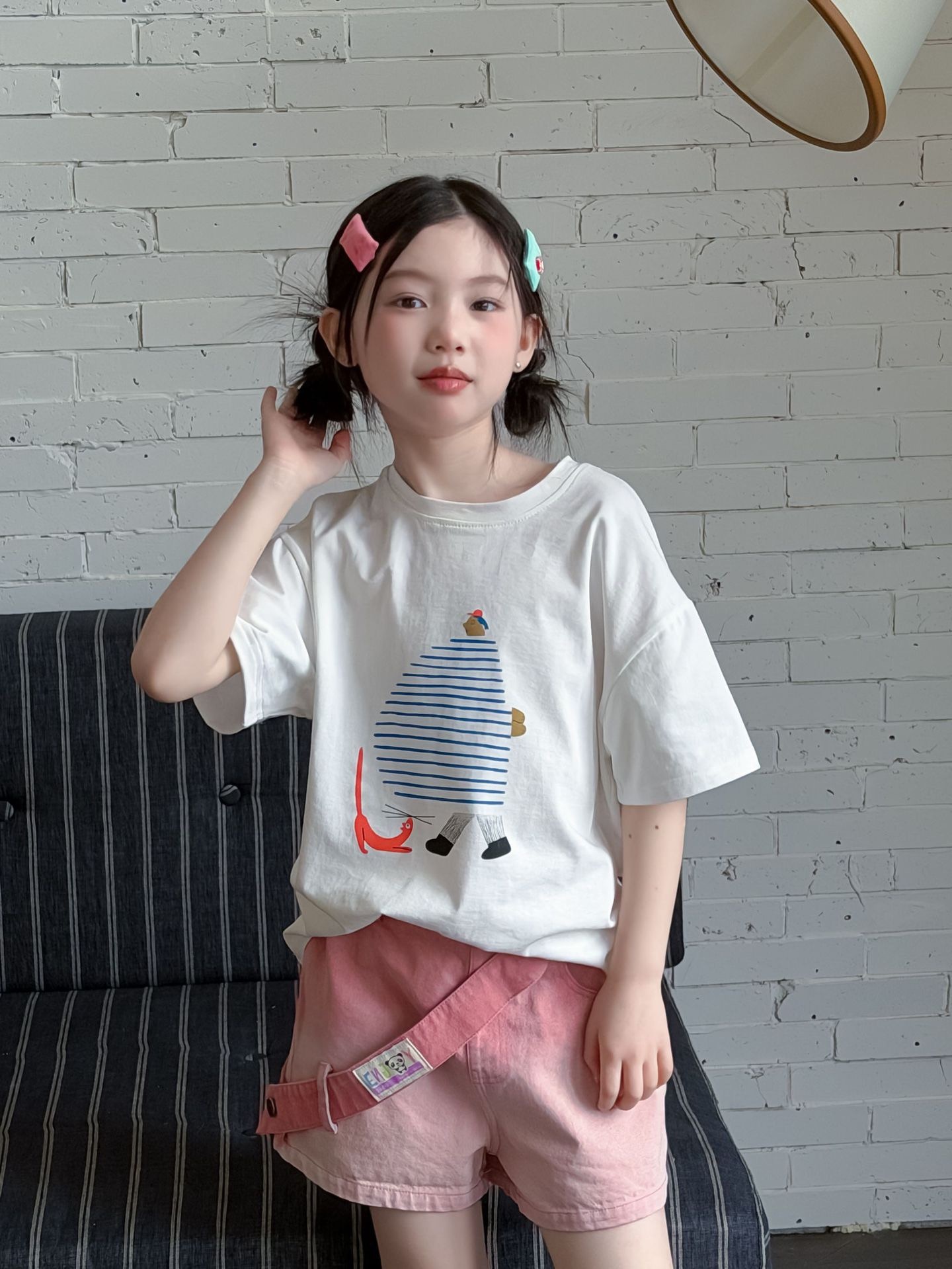 夏天親膚透氣寬鬆上衣