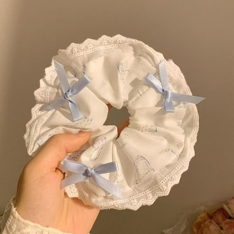 [3 FOR RM10] Blue Mini Bow Hair Scrunchie
