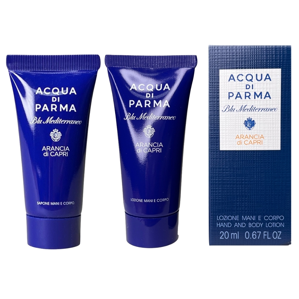 ACQUA DI PARMA 帕爾瑪之水 卡布里香橙手部身體 潤膚乳/潔膚乳 20ml 旅行小樣