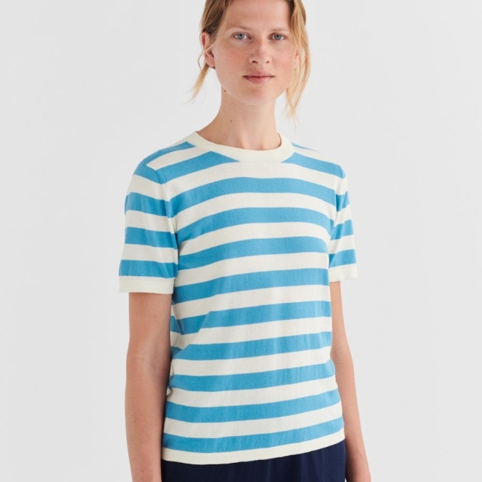 FUB 百搭輕薄條紋上衣(大人款) Classic Tee - ecru/sea