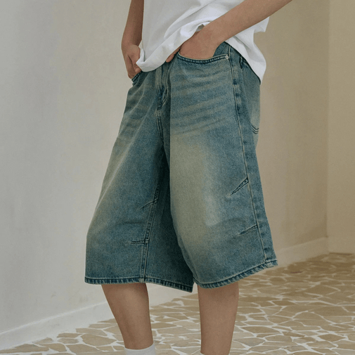 CPGN STUDIO｜超百搭✨Bermuda Dart Denim Pants [2 colors]