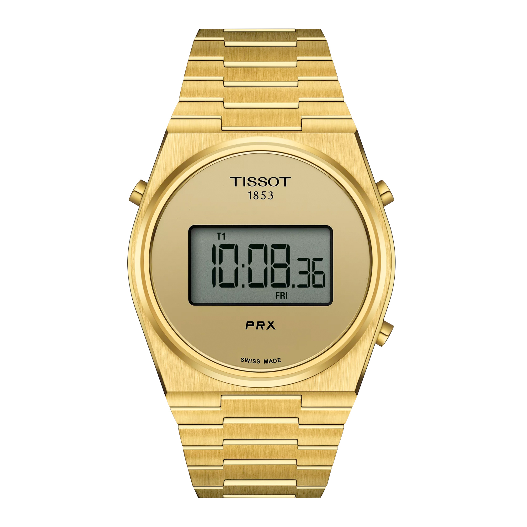 Tissot PRX Digital 金鏡面 鋼帶 電子 手錶 T137.463.33.020.00